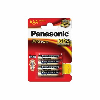 Set de baterii Panasonic LR03PPG/4BP Pro PowerGold, 4 buc