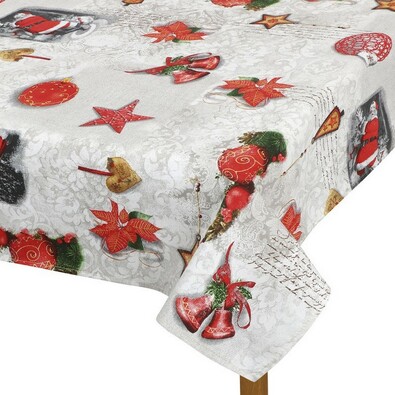 Față de masă Decorațiuni de Crăciun, 100 x 100 cm
