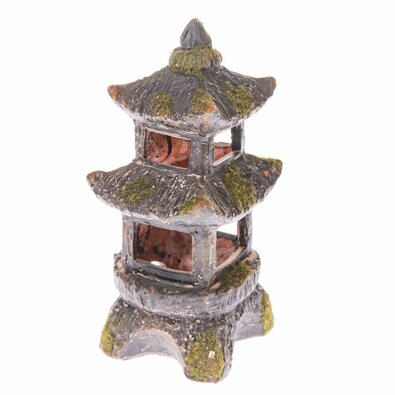 Keramični svečnik za čajno svečko Pagoda, 9,5 x19,5 x 9 cm