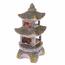 Keramični svečnik za čajno svečko Pagoda, 9,5 x19,5 x 9 cm