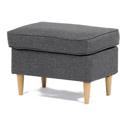 Taburetka z bukovimi nogami, siva, 59 x 40 x 39 cm