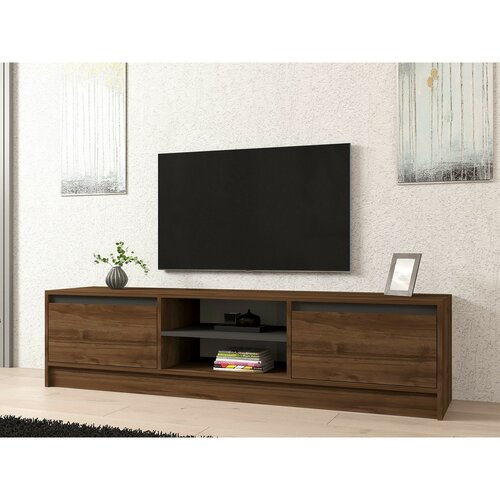 Măsuță TV Olca Walnut and Anthracite