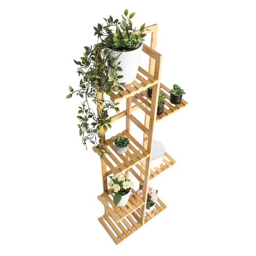 Suport pentru plante G21 cu 6 niveluri, din bambus