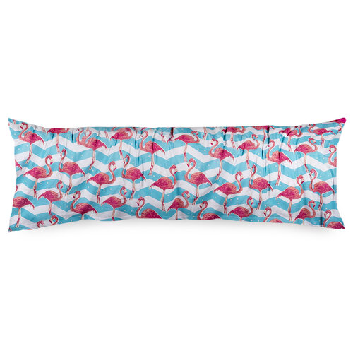 4Home Poszewka na poduszkę relaksacyjną Mąż zastępczy Flamingo, 50 x 150 cm