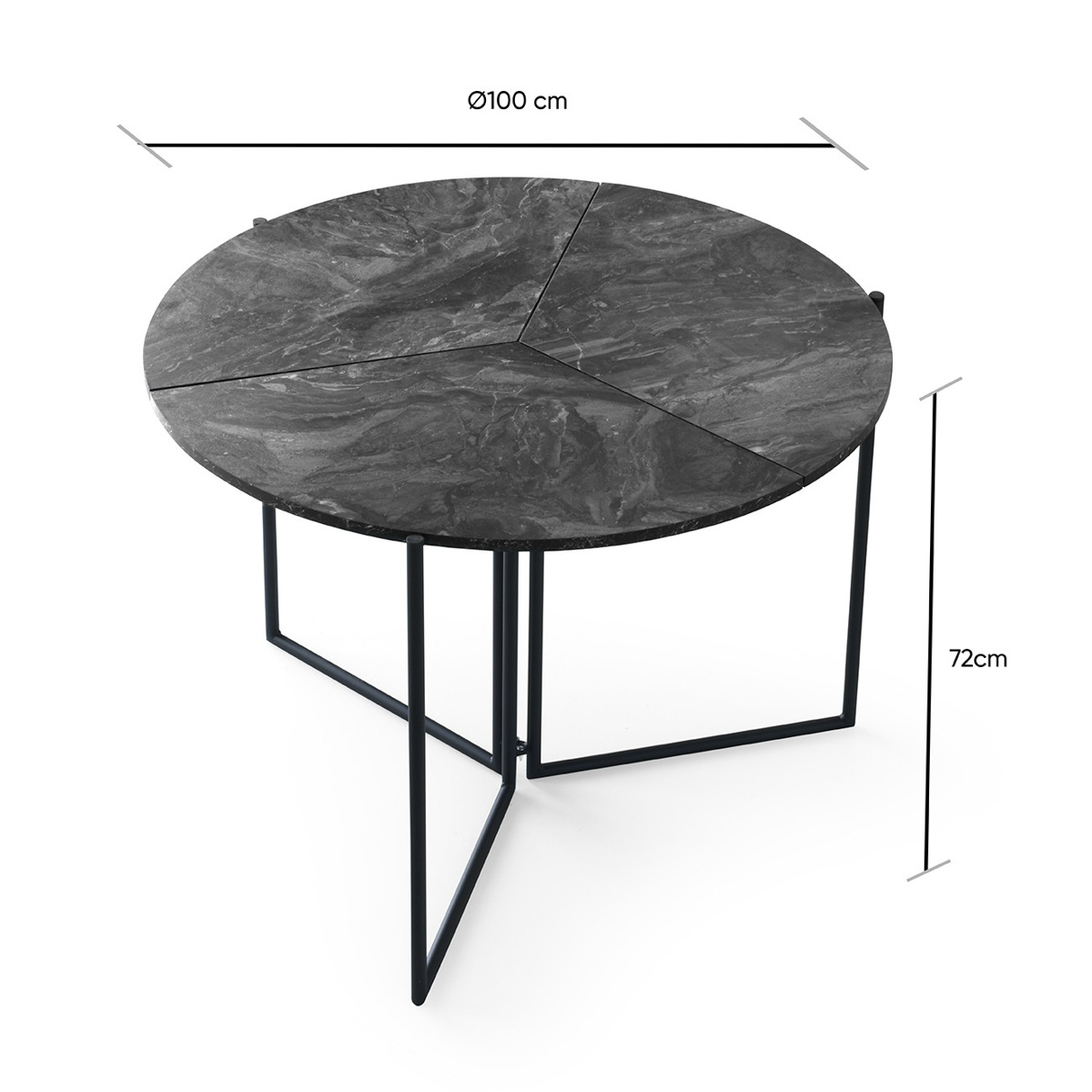Jídelní stůl Yaprak Anthracite - thumb (4)