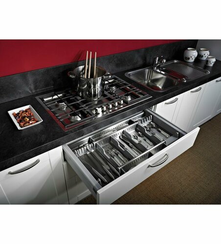 Elletipi Flexo Schubladenorganizer 40 cm, Edelstahl