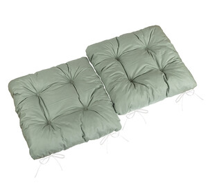 Bellatex Sedák Adéla prošívaný khaki, 40 x 40 cm, sada 2 ks