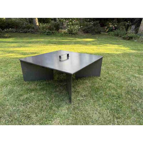 Veko na záhradné ohnisko 70 x 70 x 1 cm, corten CORGARDEN 1020