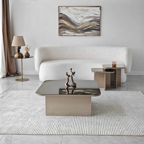 Jazz Beige and Bronze dohányzóasztal-készlet