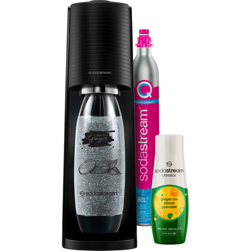 Sodastream Terra Black Ginger Ale Mpack szénsavasvíz készítő