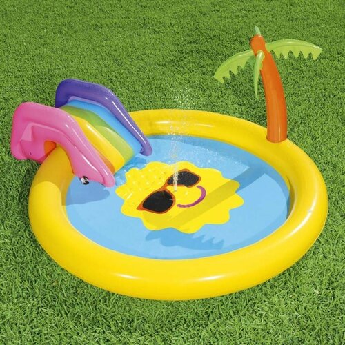 Bestway Надувний басейн з гіркою Sunnyland, 237 x201 x 104 см