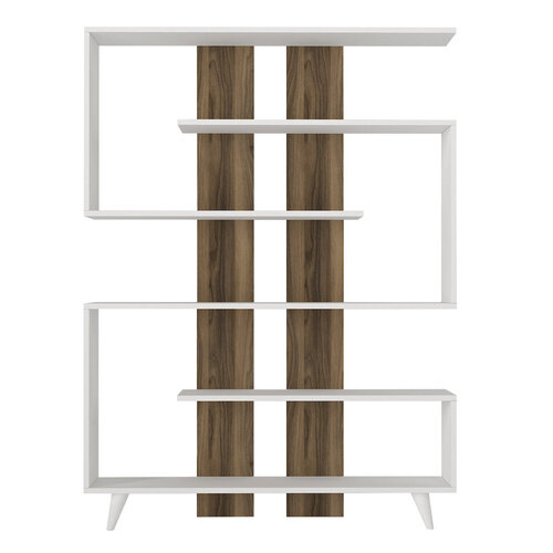 Knižnica Rain White Walnut