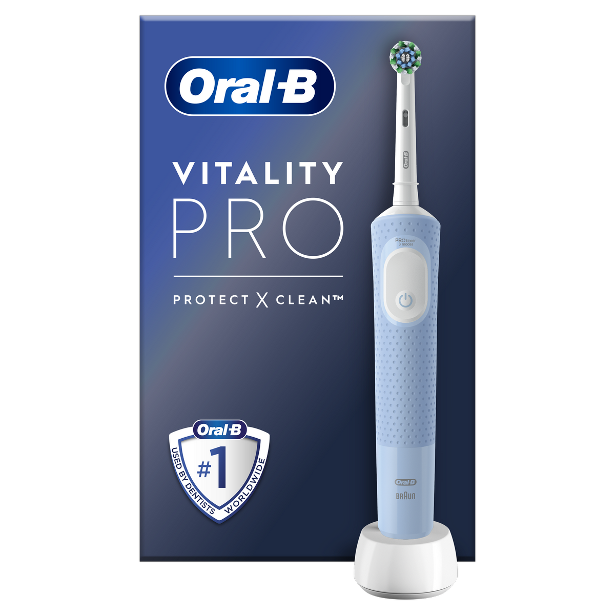 Oral-B Vitality Pro Protect X Vapour Blue elektryczna szczoteczka do zębów
