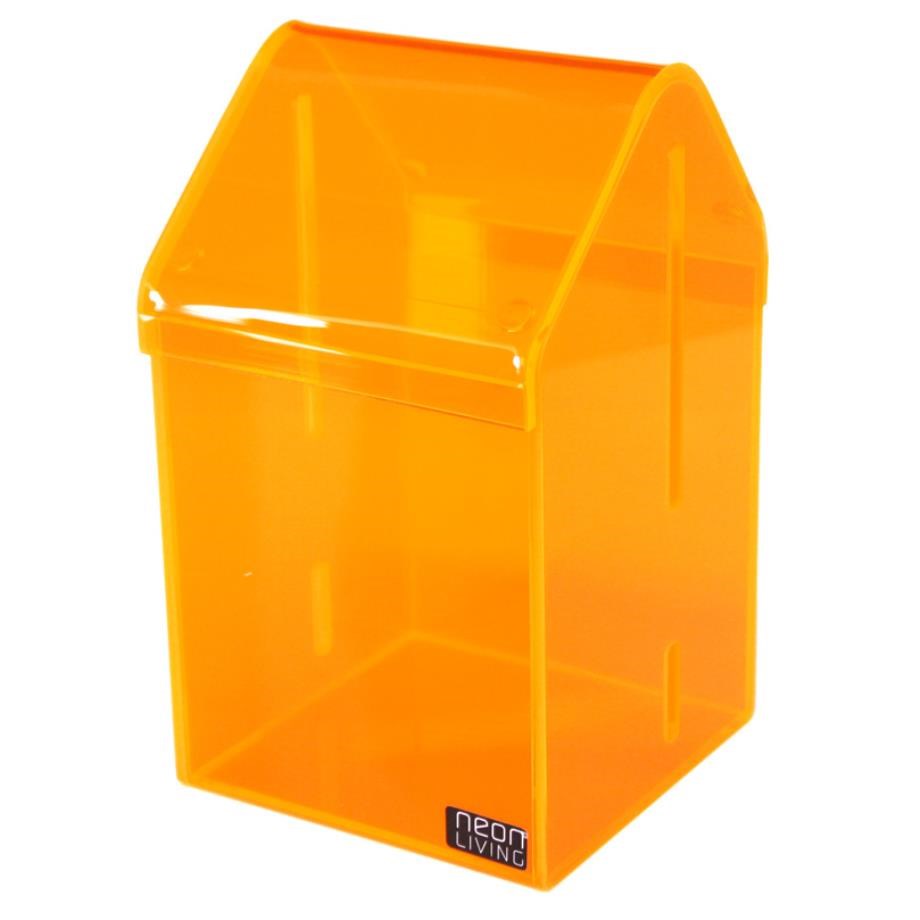 Neon Living Úložný box Dům Tobias 16,5 cm, oražový