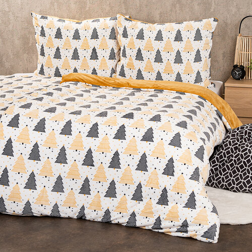 4Home Božično posteljnina iz mikroflanela Nordic winter, 140 x 200 cm, 70 x 90 cm