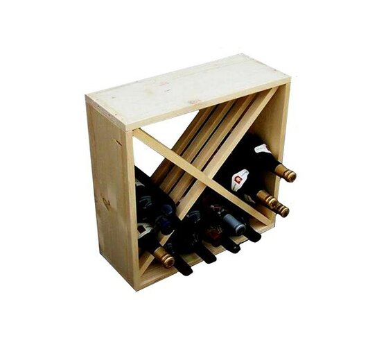 Stojan na víno regálový systém na 24 lahví
