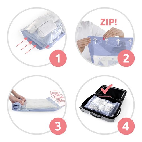 Compactor 2dílná sada vakuových pytlů Compactor Jet Roll Bags M, 45 x 65 cm