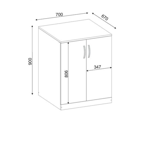 Waschmaschinenschrank Benito Alt White