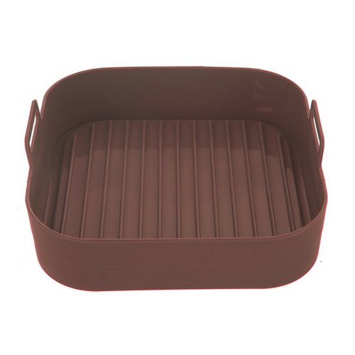 Orion Silikonska forma za vročo zračno fritezo,rjava, 17,5 x 17,5 cm