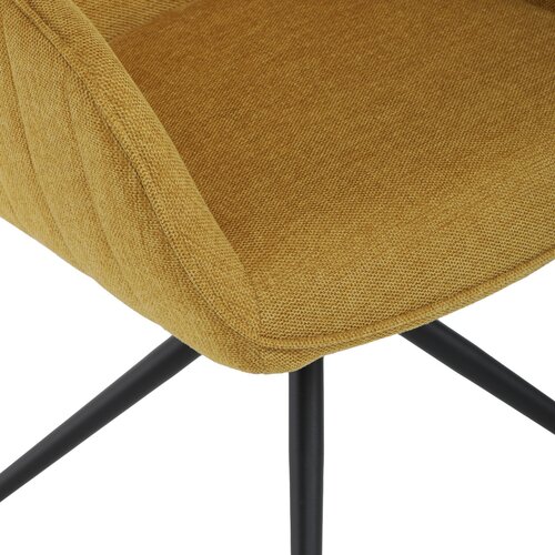 Set de scaune de sufragerie cu mecanism deîntoarcere HC-536 YEL2, 2 buc.