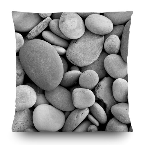 Vankúšik Stones sivá, 45 x 45 cm