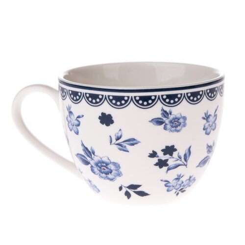 4-delni set porcelánových šálků Floral, 90 ml