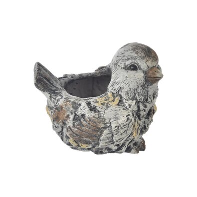 InDecor Ceramiczny doniczka na kwiaty ptaszek Ebi,22 x 19 x 28 cm