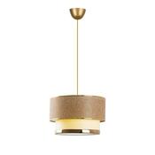 Lampa wisząca Cake - beżowy, złoty