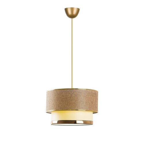 Lampa wisząca Cake - beżowa, złota