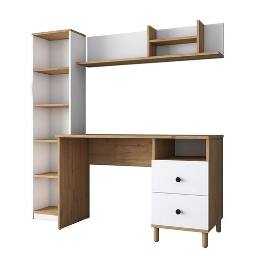 Hapem Walnut and White íróasztal