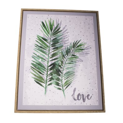 Slika na platnu v okvirju Love, 40 x 50 cm