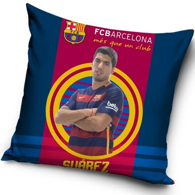 Vankúšik FC Barcelona Suárez 2016, 40 x 40 cm