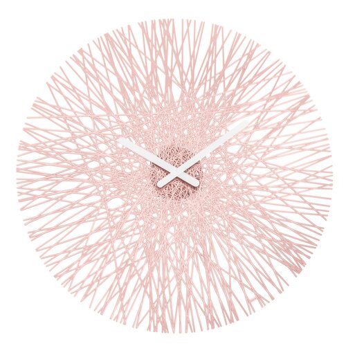 Koziol Nástěnné hodiny Silk růžová, pr. 45 cm