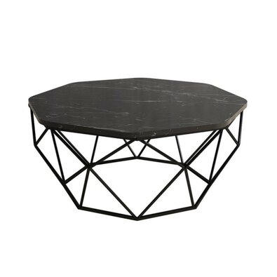 Diamond Black Marble dohányzóasztal