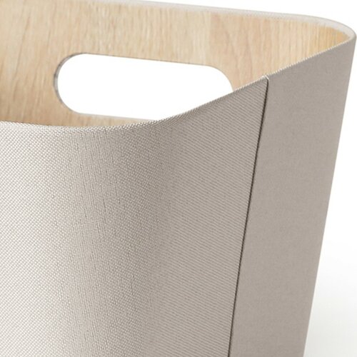 Set de 2 coșuri de depozitare Kitchisimo 27 × 27 ×16 cm, crem