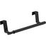 Wenko Verstellbarer Geschirrhalter aus Edelstahl  22-35 cm, Schwarz