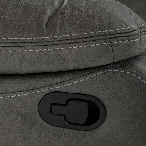 Polohovacie kreslo 4092 GREY3, vintage, sivá