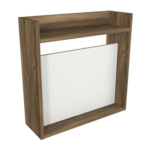 Birou Laptop White and Walnut