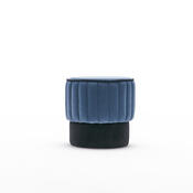 Taburet Rose Puf Blue