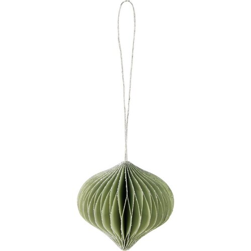 Zestaw 9 szt. ozdób świątecznych Ornaments, biało-zielony, 6 cm, honeycomb