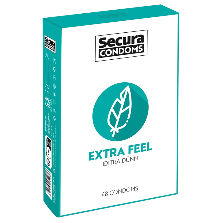 Levně Kondomy Secura Extra Feel, 48 Ks