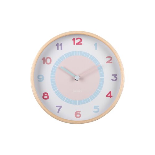 Karlsson 5963MC designerski zegar ściennyjasnoniebieski, średnica 25 cm