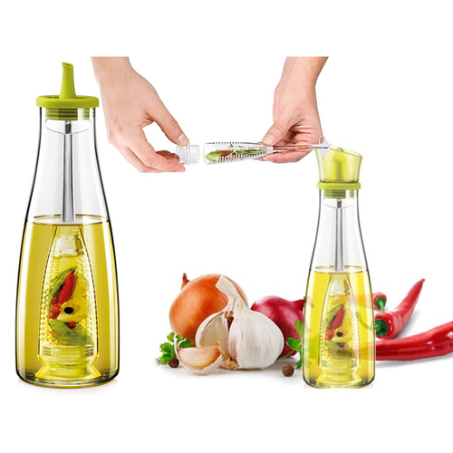 Recipient pentru ulei cu sită de filtrare, 500 ml