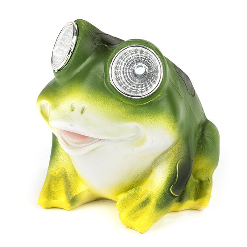 Solárne svetlo žaba, zelená