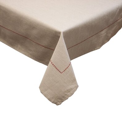 Home Elements Prt v bež barvi z rdečim prešitjem,90 x 90 cm