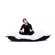 Sedací vak s popruhmi White - Black 181 x 141 cm