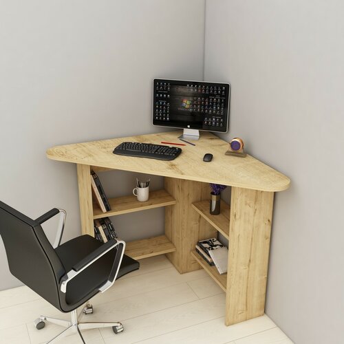 Birou Corner Sapphire Oak
