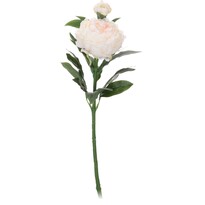 Floare artificială Bujor, alb, 61 cm