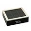 Cutie pentru pliculețe de ceai  EH 24 x 24 x 7  cm, negru