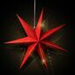 Solight LED vánoční hvězda, červená, 60 cm, 20x LED, 2x AA